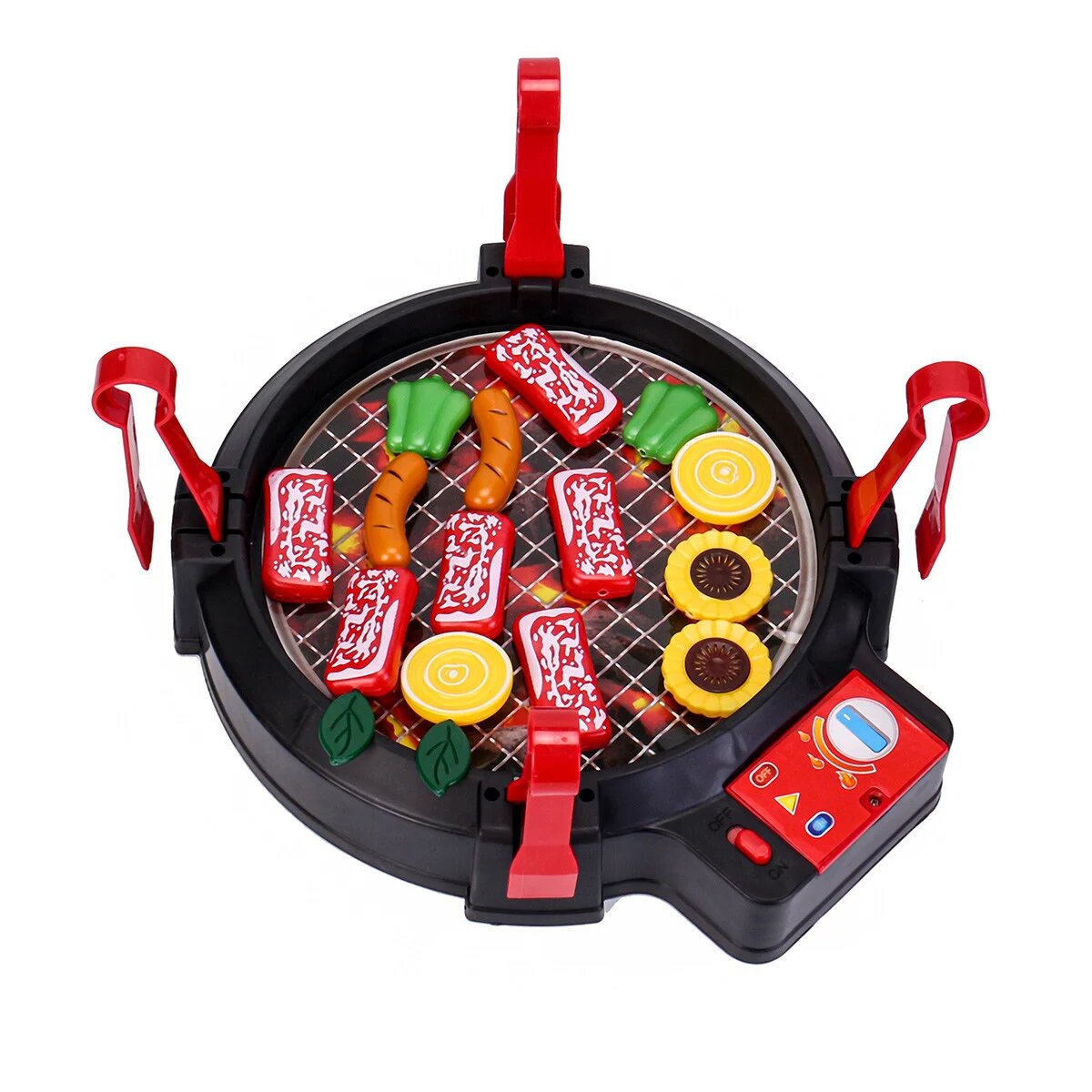 Игровой набор Детский гриль для барбекю, набор для приготовления еды со звуковыми эффектами