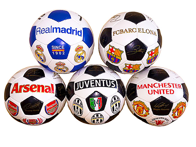 Мяч футбольный с автографами и рельефной эмблемой клуба, ТА1001