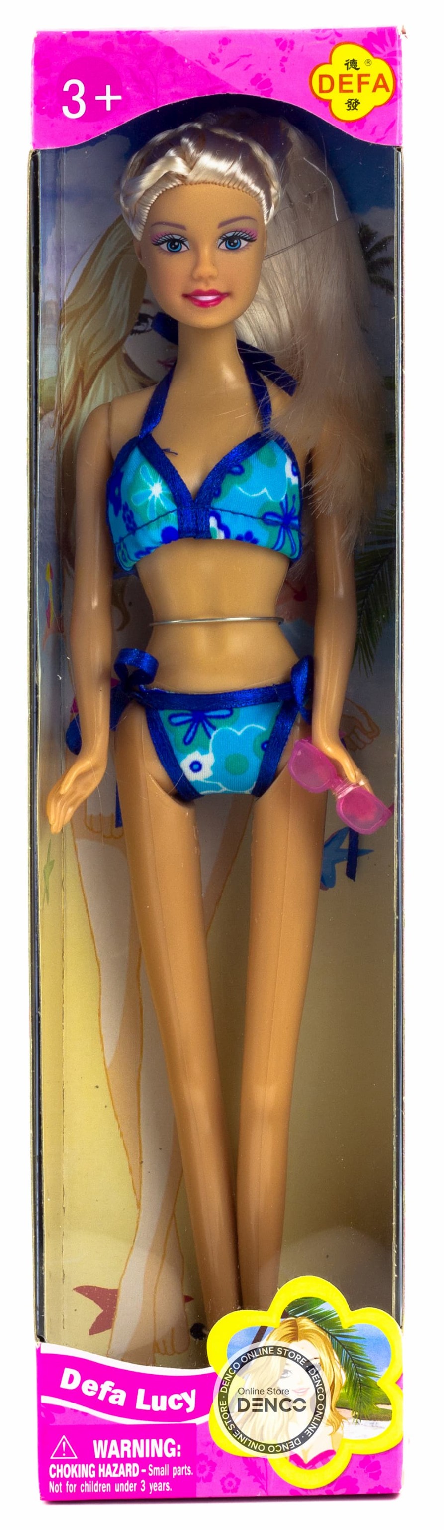 Кукла Defa Lucy «Пляжная мода» 8216, высота 30 см, 1 шт. / Микс