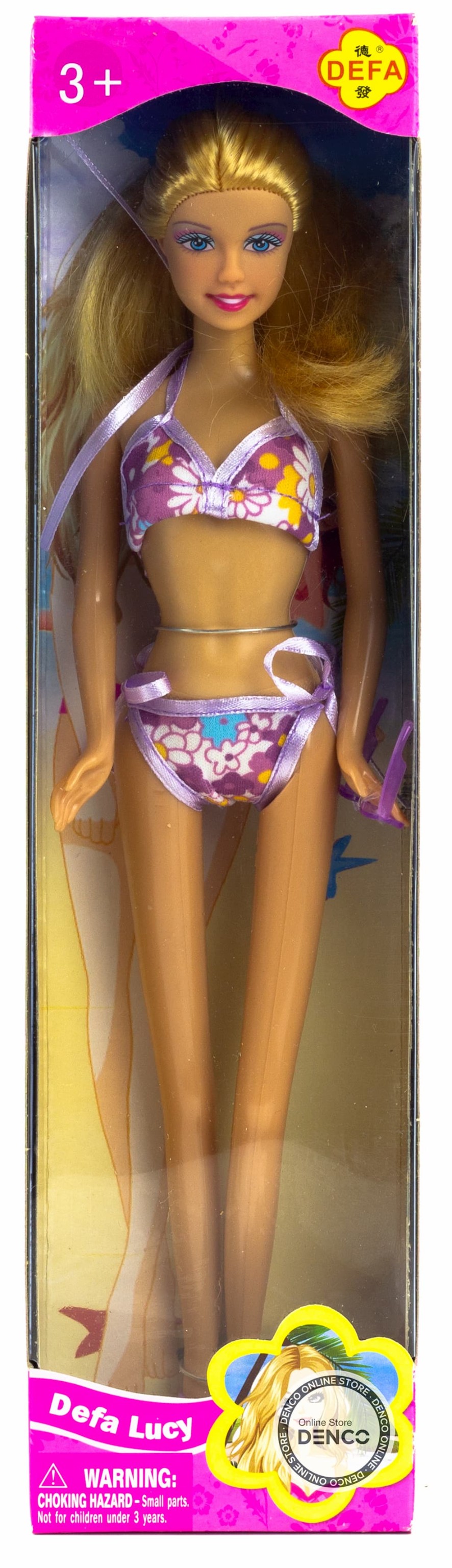 Кукла Defa Lucy «Пляжная мода» 8216, высота 30 см, 1 шт. / Микс