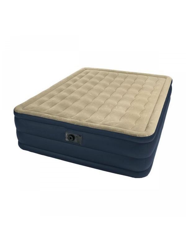 Кровать надувная двуспальная Intex «Queen Plush Bed» 67770 152 см. х 203 см. х 33 см., с встроенным насосом