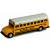 Машинка металлическая «Школьный автобус с баннером» 534, 11,5 см. инерционный