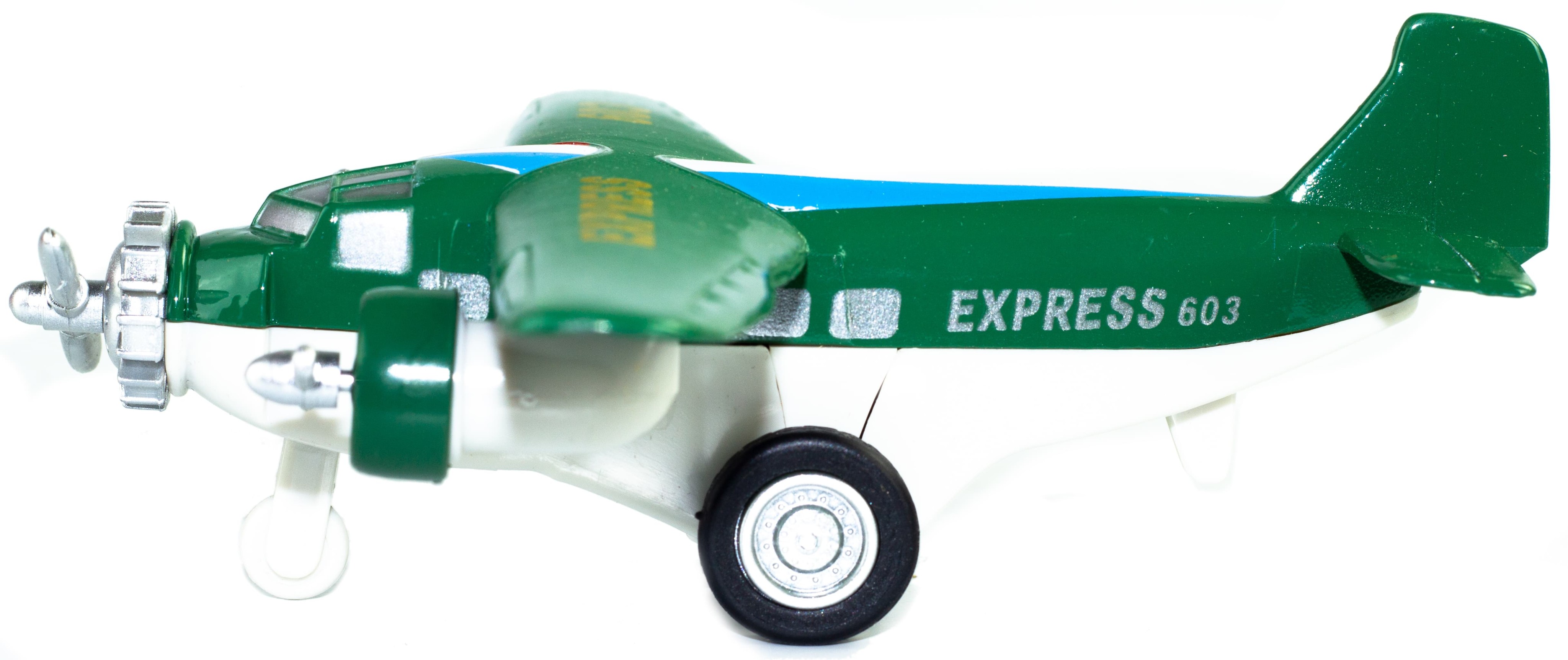 Металлический самолет «Courier Express» 14 см. 603, инерционный / Микс