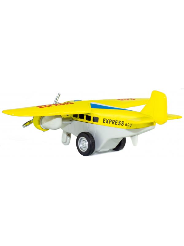 Металлический самолет «Courier Express» 14 см. 603, инерционный / Микс