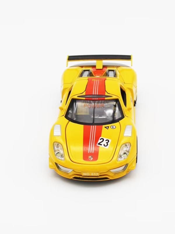 Металлическая машинка Wanbao 1:32 «Porsche Spierr» 613D, инерционная, свет, звук / Микс