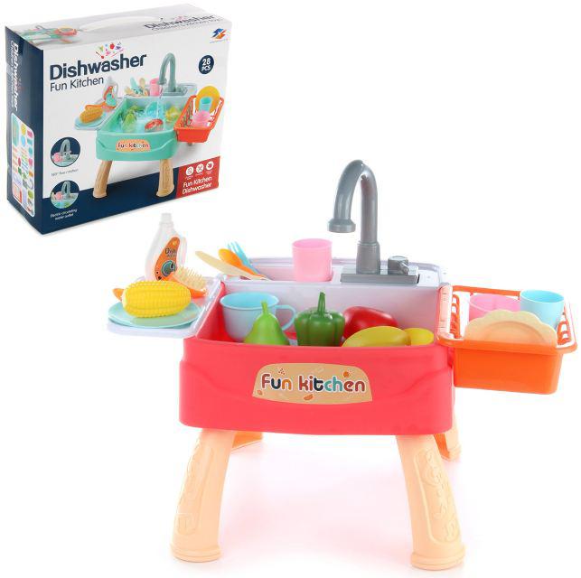 Игровой набор Fun Kitchen «Мойка с посудой и 28 аксессуаров»