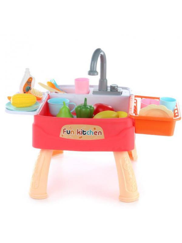 Игровой набор Fun Kitchen «Мойка с посудой и 28 аксессуаров»