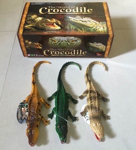 Животные резиновые Крокодилы / 3 шт.