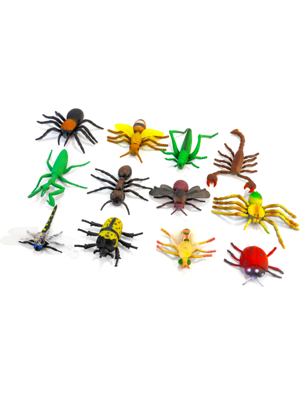 Набор фигурок Насекомые 10 см. 5169 / 12 шт.