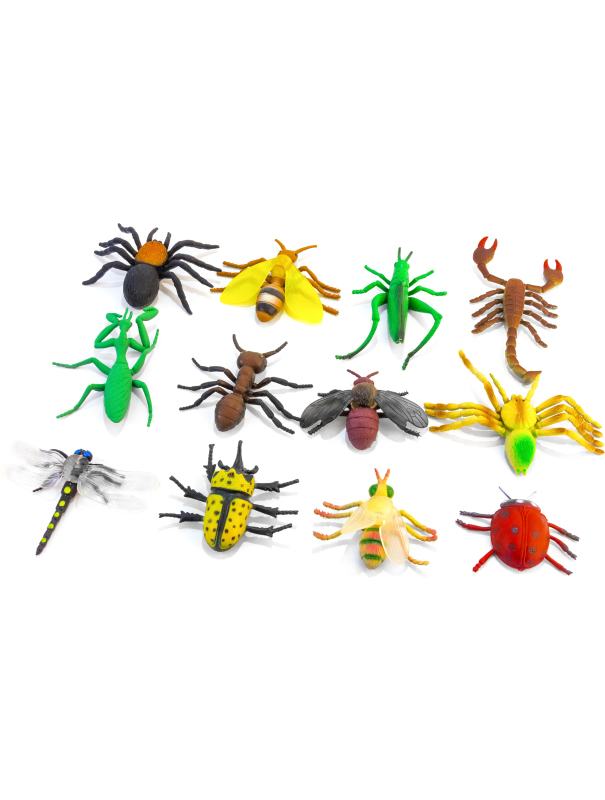 Набор фигурок Насекомые 10 см. 5169 / 12 шт.