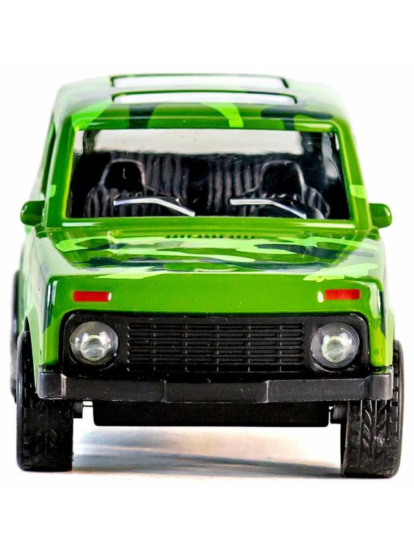 Металлическая машинка 1:32 «Нива. ОМОН» 835-B2B, 11 см., свет, звук, двери открываются / Микс