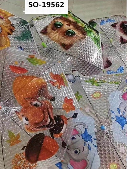 Зонтик детский Зверята Микс прозрачный