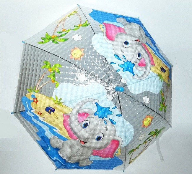 Зонтик детский Зверята Микс прозрачный