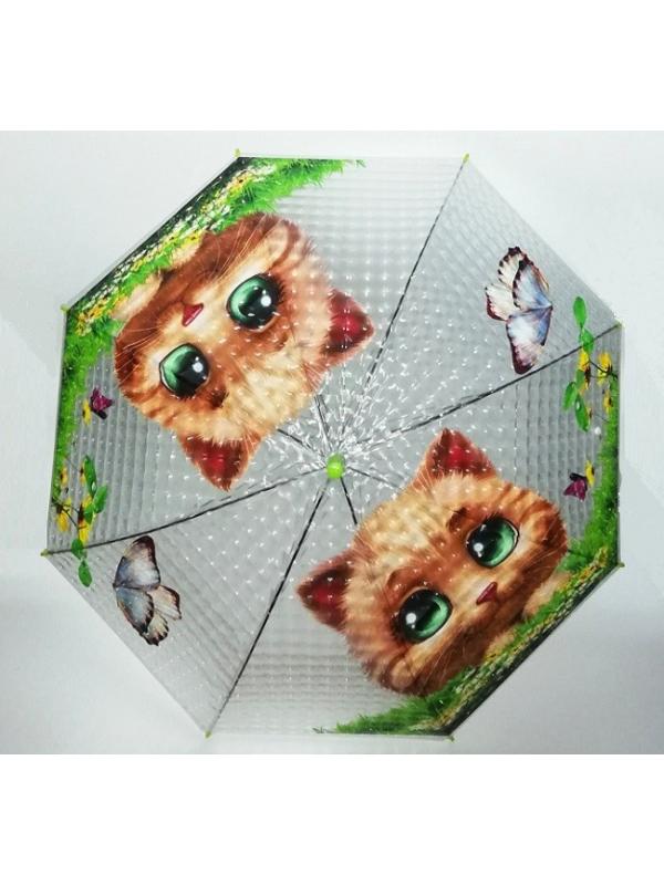 Зонтик детский Зверята Микс прозрачный