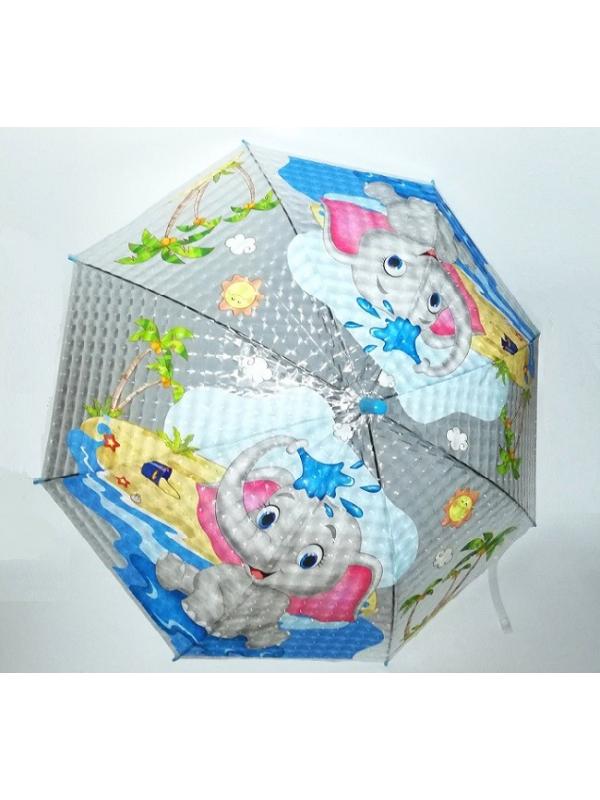 Зонтик детский Зверята Микс прозрачный
