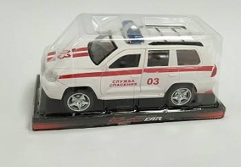 Машинка Скорая помощь инерционная в блистере