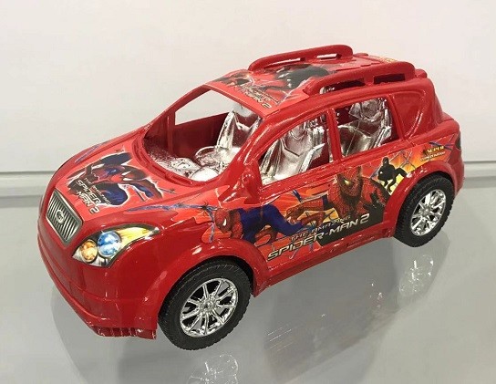 Машинка Спайдермен пластик в пакете