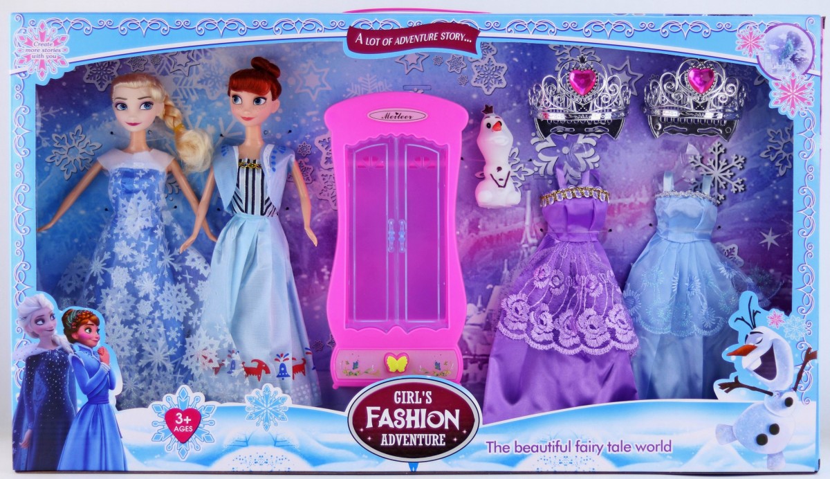 Набор кукол Frozen с платьями и шкафом 505F, в коробке