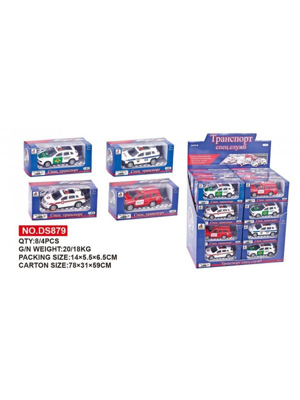 Набор Машинок Спец. службы 4 вида 24шт в упаковке размер 14х5х6.5см