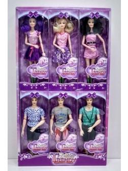 Куклы Барби и Кен 12шт. в упаковке 27см