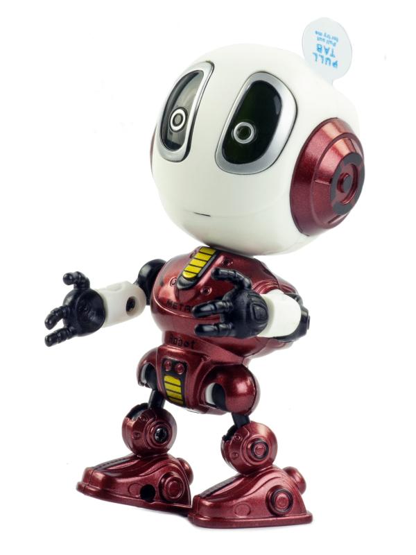 Металлический робот интерактивный 12 см., световые и звуковые эффекты, MY66-Q2202 / Микс
