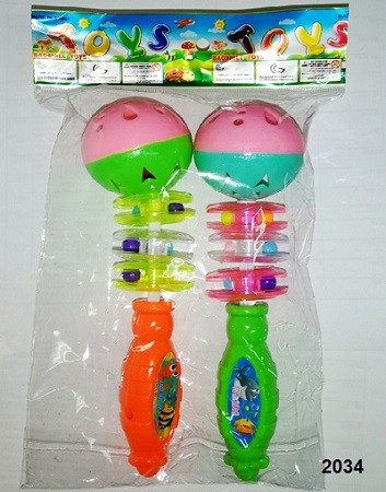 Набор погремушек в пакете 20см.
