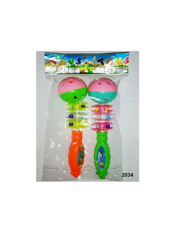 Набор погремушек в пакете 20см.