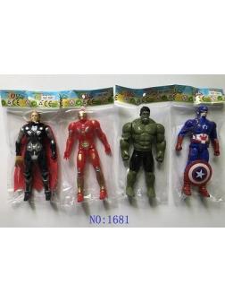 Фигурки Супер героев 4 вида в пакете 12шт. в уп.  размер 16см