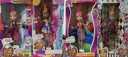 Куклы Ever After High на шарнирах, высота 29 см, 4х сторонняя 4шт в коробке G-22A