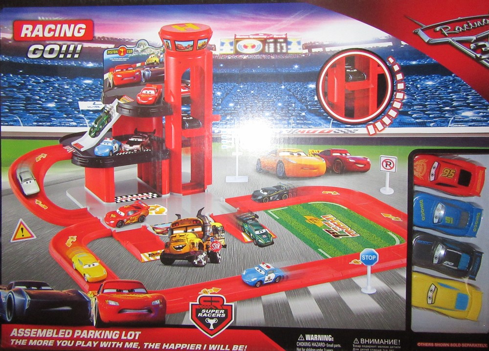 Парковка-трек «Cars Parking Lot» с горкой-спуском и машинками 6339