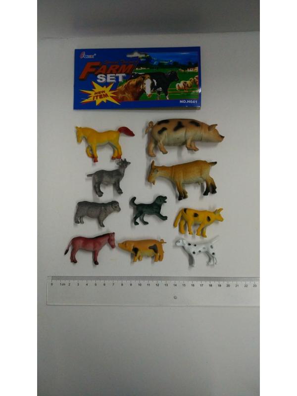 Животные Домашние 10 шт. набор в пакете