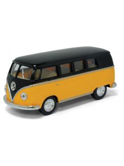 Металлическая машинка Kinsmart 1:32 «Volkswagen Classical Bus с черной крышей 1962» KT5376D / Микс
