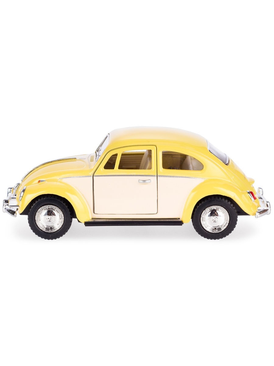 Металлическая машинка Kinsmart 1:32 «1967 Volkswagen Classical Beetle (Пастельные цвета с бежевыми дверями)» KT5375DY инерционная / Микс