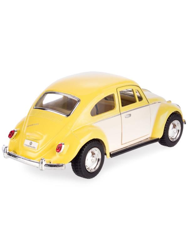 Металлическая машинка Kinsmart 1:32 «1967 Volkswagen Classical Beetle (Пастельные цвета с бежевыми дверями)» KT5375DY инерционная / Микс