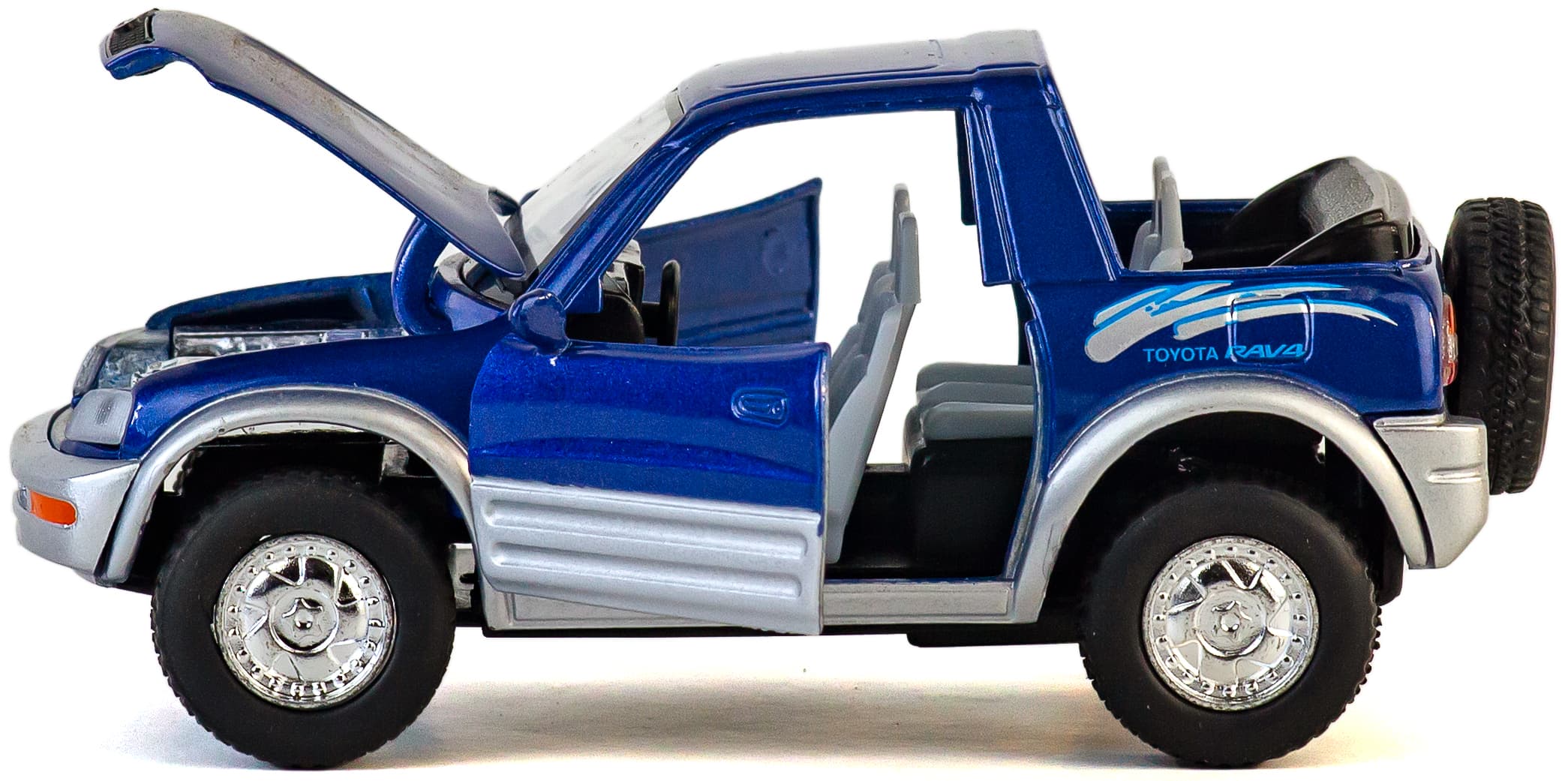Металлическая машинка Kinsmart 1:32 «Toyota Rav4 Concept» KT5011D, инерционная / Микс