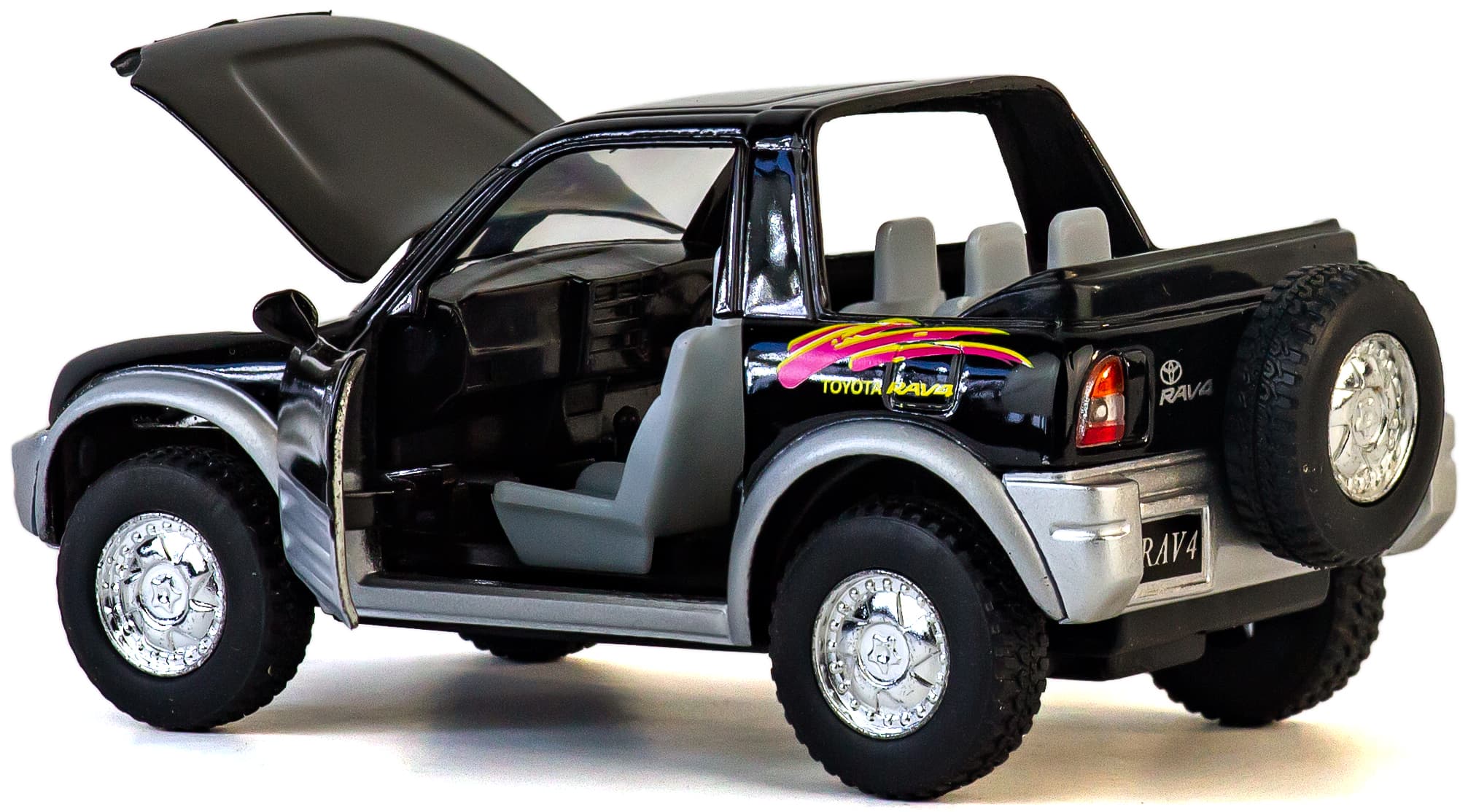 Металлическая машинка Kinsmart 1:32 «Toyota Rav4 Concept» KT5011D, инерционная / Микс