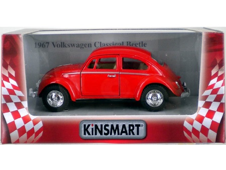 Металлическая машинка Kinsmart 1:32 «1967 Volkswagen Classical Beetle» KT5057W инерционная в коробке / Микс