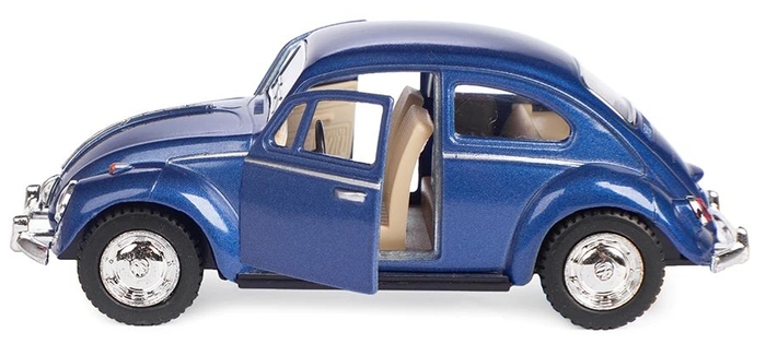 Металлическая машинка Kinsmart 1:32 «1967 Volkswagen Classical Beetle» KT5057W инерционная в коробке / Микс