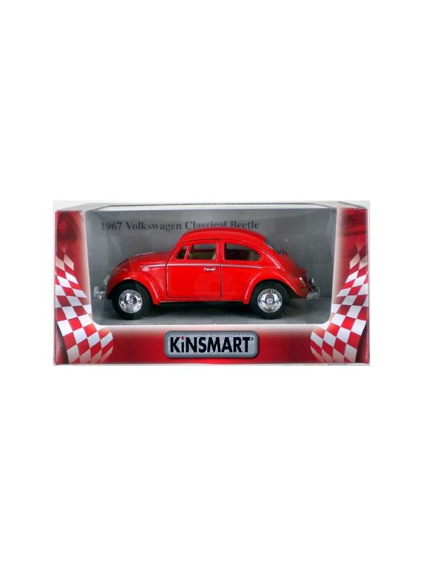 Металлическая машинка Kinsmart 1:32 «1967 Volkswagen Classical Beetle» KT5057W инерционная в коробке / Микс