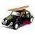 Металлическая машинка Kinsmart 1:32 «1967 Volkswagen Classical Beetle w/ wooden surfboard» KT5057DFS1, инерционная / Микс