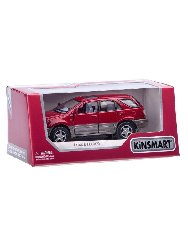 Инерционная металлическая машинка Kinsmart «Lexus RX300» 1:36 / KT5040W в инд. коробке