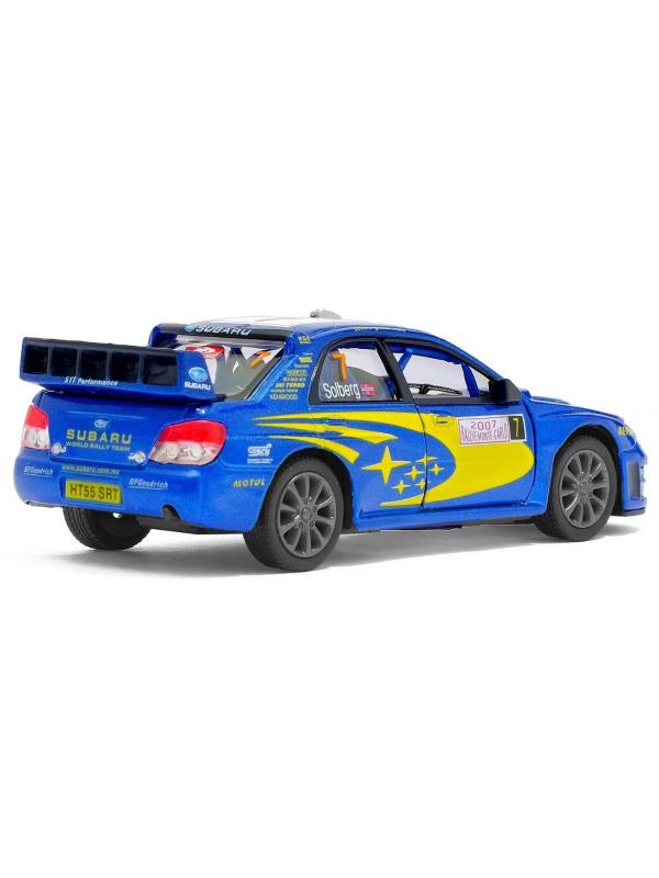 Металлическая машинка Kinsmart 1:36 «Subaru Impreza WRC 2007» KT5328W инерционная в коробке