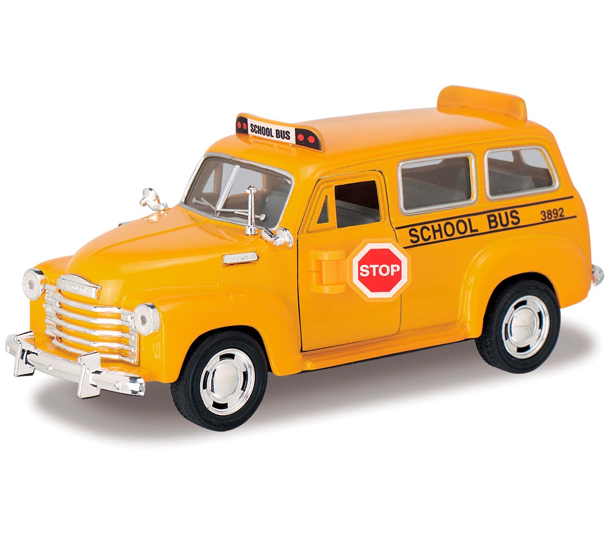 Металлическая машинка Kinsmart 1:36 «1950 Chevrolet Suburban School Bus» KT5005D, инерционная