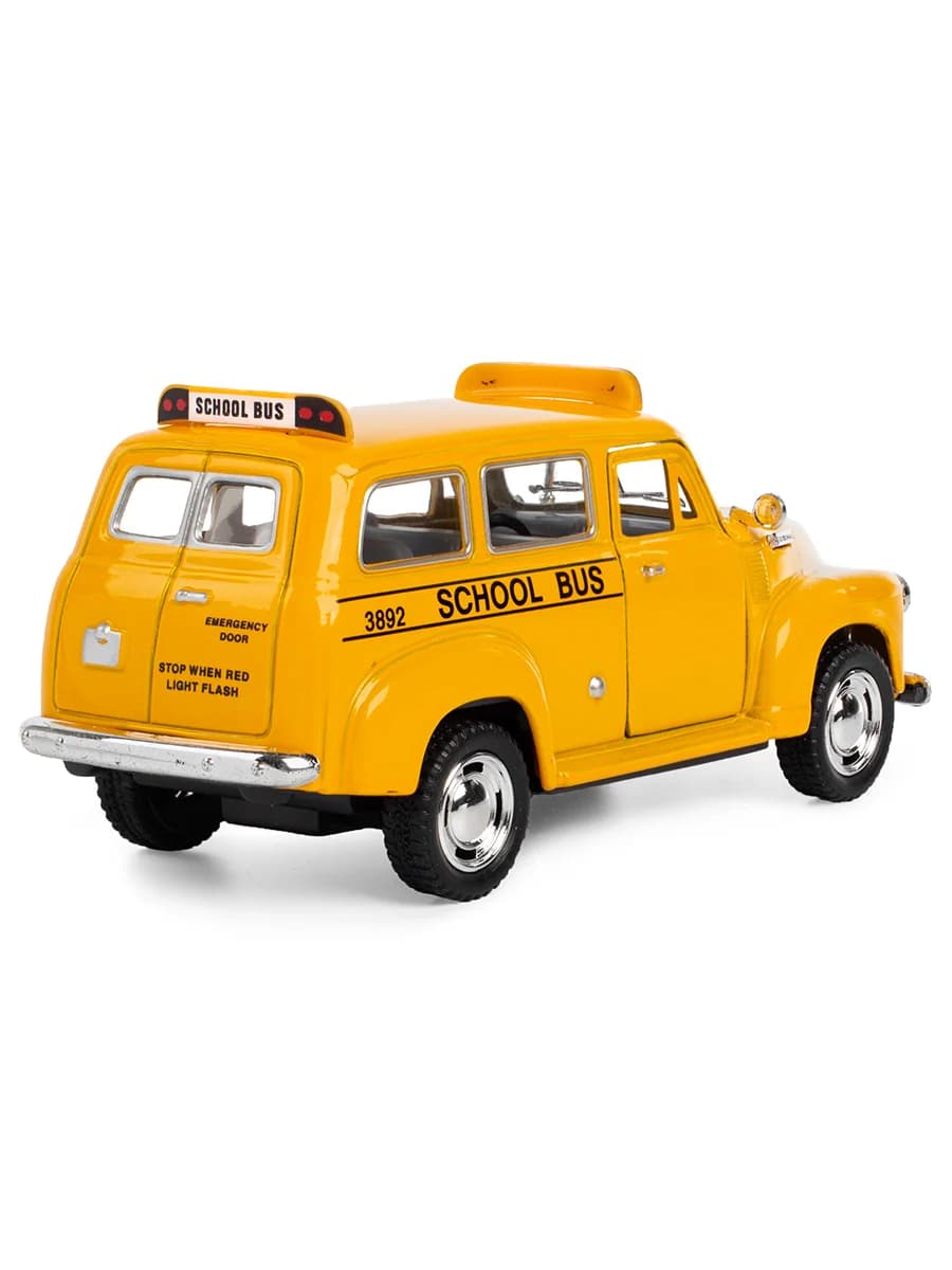 Металлическая машинка Kinsmart 1:36 «1950 Chevrolet Suburban School Bus» KT5005D, инерционная