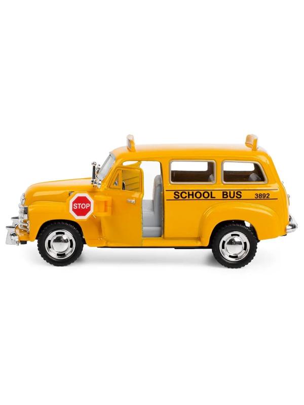 Металлическая машинка Kinsmart 1:36 «1950 Chevrolet Suburban School Bus» KT5005D, инерционная