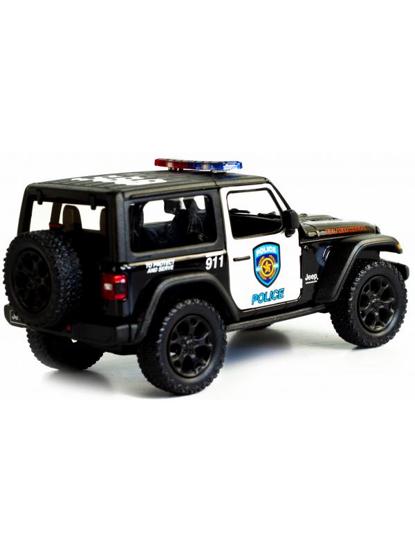 Металлическая машинка Kinsmart 1:34 «2018 Jeep Wrangler (Police)» KT5412DP, инерционная