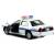 Металлическая машинка Kinsmart 1:42 «Ford Crown Victoria Police Interceptor» KT5342D инерционная / Белая