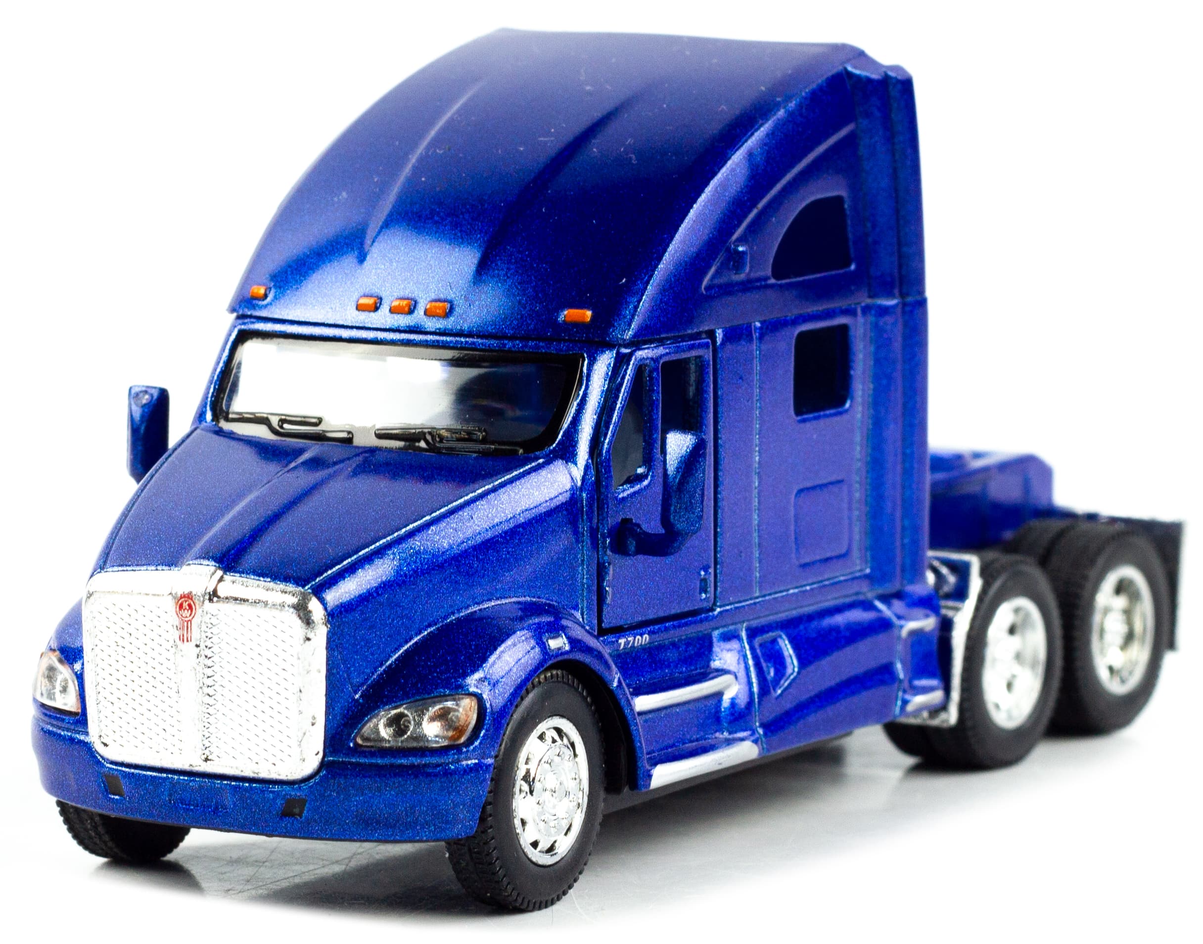 Металлическая машинка Kinsmart 1:68 «Kenworth T700 с прицепом» KT1302D, инерционный / Микс