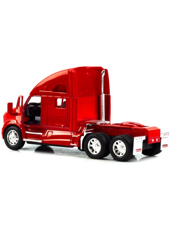 Металлическая машинка Kinsmart 1:68 «Kenworth T700 с прицепом» KT1302D, инерционный / Микс