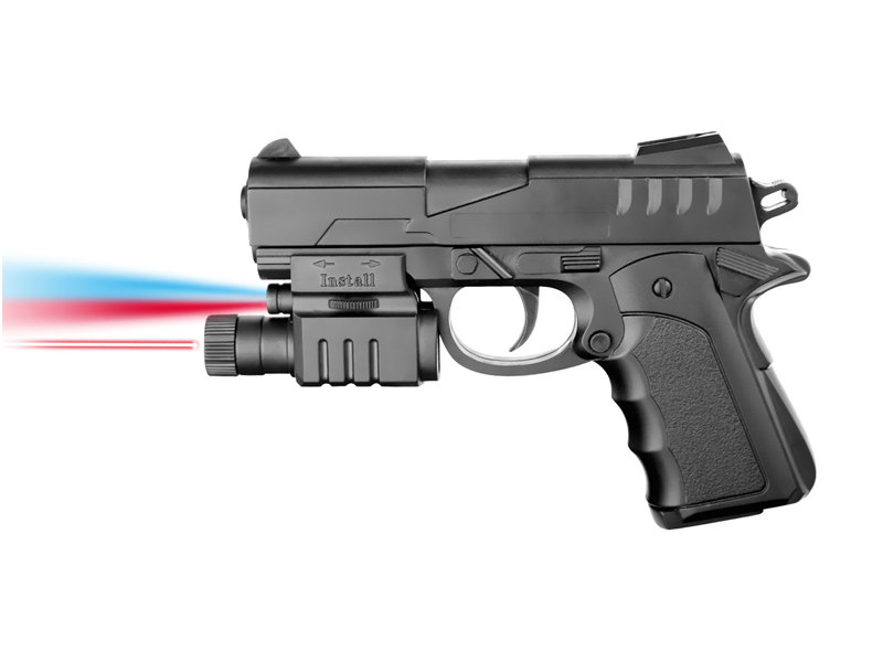 Пистолет пневматический с фонариком и инфракрасным прицелом 044AP-BB